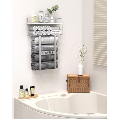 Towel Racks for Bathroom, Towel Stand, Silver