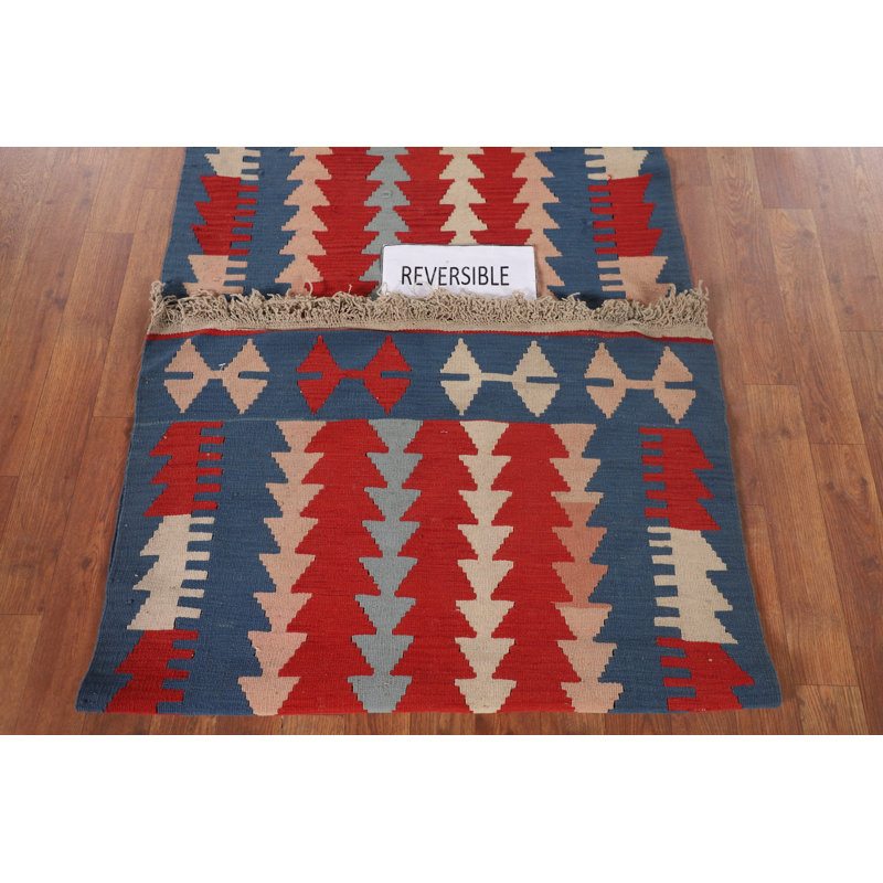 Geometric Kilim   Runner Rug 3x11
