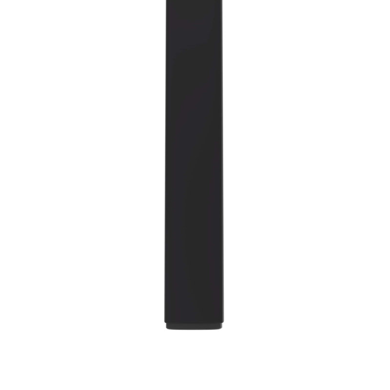 Tabouret rond en plastique empilable Alysoun, Noir