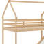 Lit superposé simple au-dessus de simple avec glissade et escalier, structure de lit mezzanine / lit superposé en bois avec rangement-1499880914
