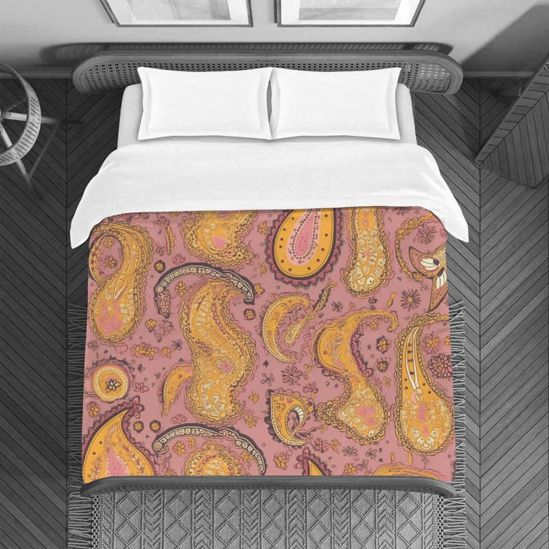 Paisley Bedding, King Duvet Cover