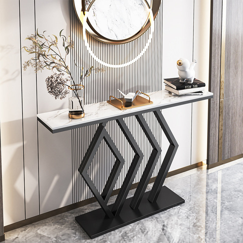 Morris, 31.5" H x 39.4" W x 11.8" D, Blanc et or / noir