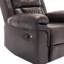 Fauteuil inclinable manuel de cinéma maison avec bande lumineuse à DEL pour le salon, la chambre à coucher-544907481