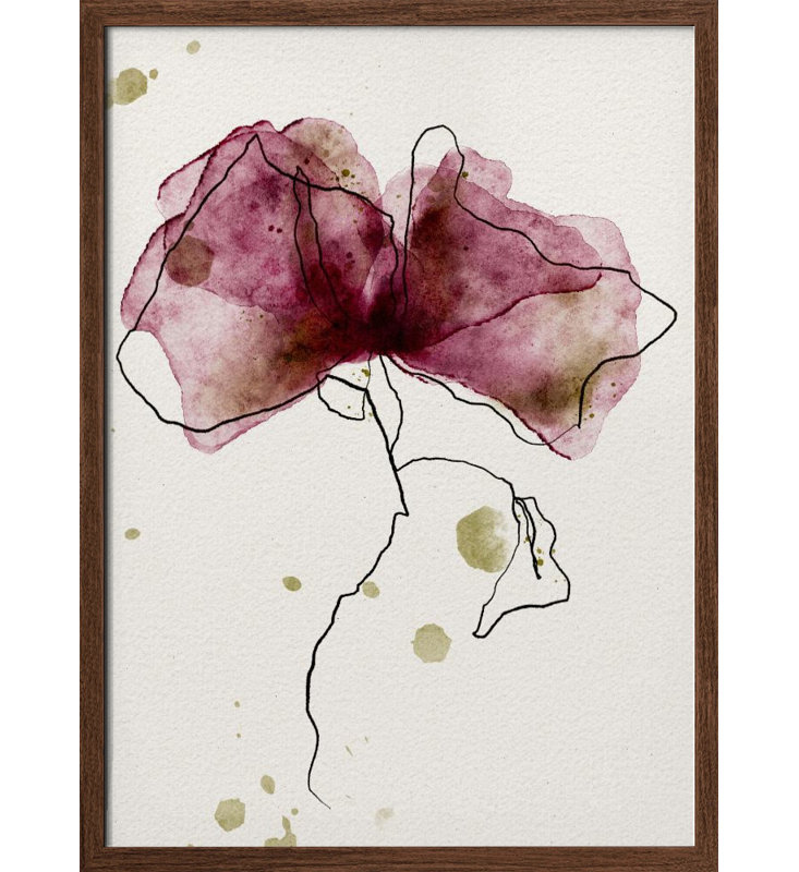"ADMIRATION" Framed Textured Wall Art, 48" H x 36" W, Brown Framed