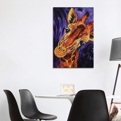 Giraffe 1 Piece Wrapped Canvas Painting