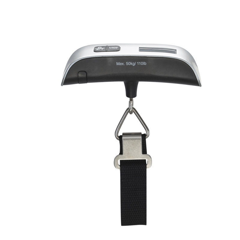 Compact Black Digital Hanging Luggage Scale with LED Display