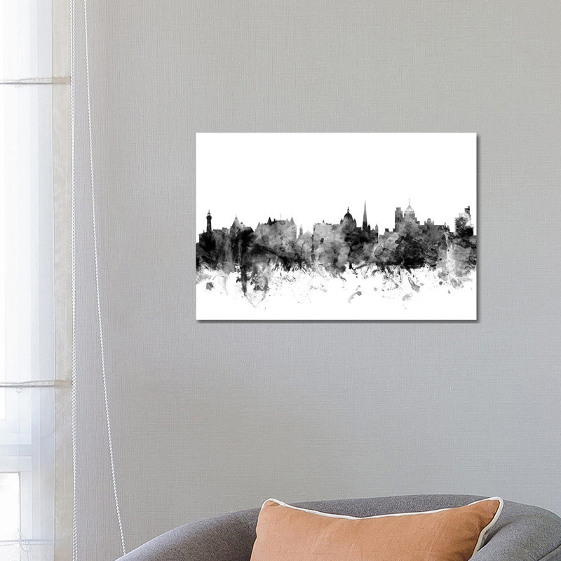 Victoria, Canada In Black And White by Michael Tompsett - Wrapped Canvas Gallery-Wrapped Canvas Giclée