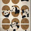 Garde-robe simple panda crème