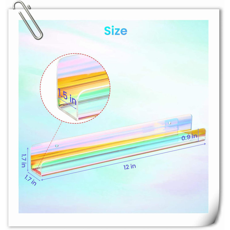 Kennethia 8 Piece Acrylic Floating Shelf