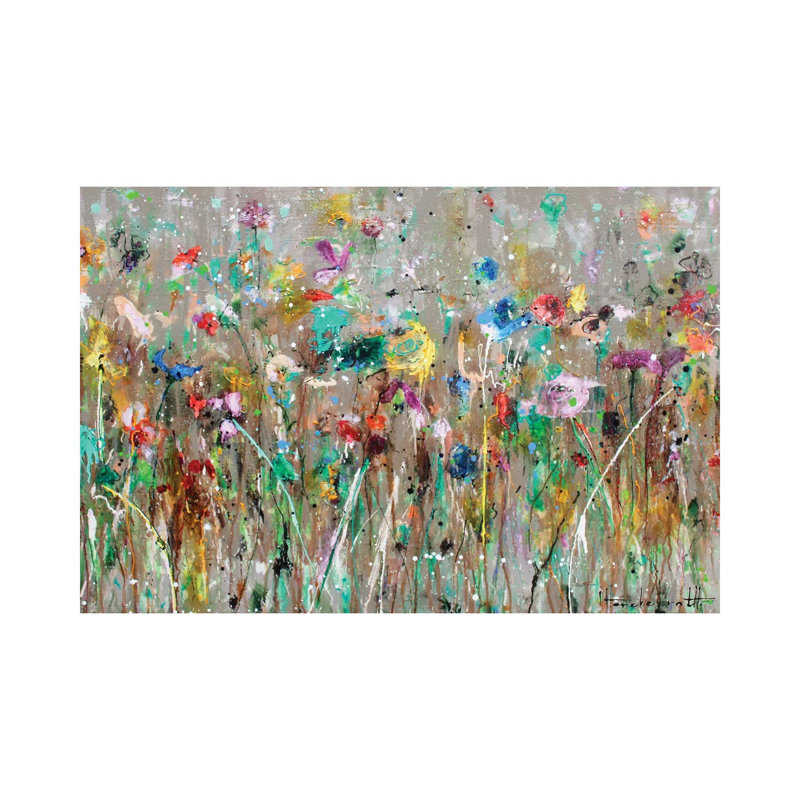 Wild Flower Field- Gallery-Wrapped Canvas Giclée