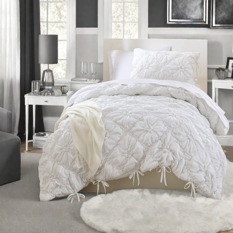 Ensembles de literie Cozy Puffy, microfibre simple floral Shabby Chic Home