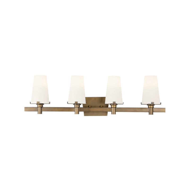 Taraji 4 - Light Dimmable Bath Bar, Vintage Gold