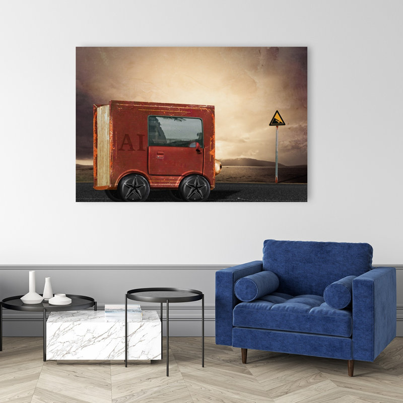 Reproduction d'art mural Ai Road Ahead, H 40 po x l 60 po