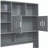 Wooden Daybed with Drawer and Integrated Closet and Shelves-1204537387-1204537385