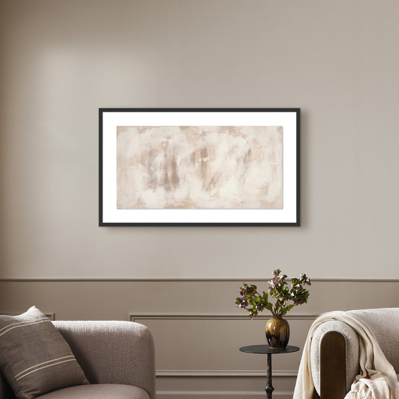 Facade Painting by Jess Engle, 23.5" H x 40" W, Black Maple Framed