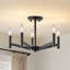 Plafonnier semi-encastré 5 lumières façon bougie-1840035601