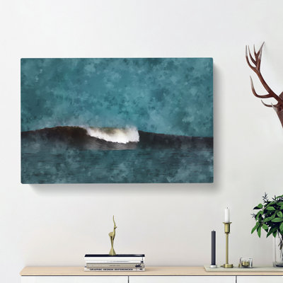 Wave Curl - Wrapped Canvas Painting