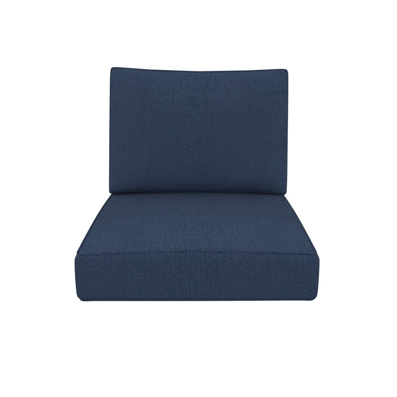 Sunbrella® Outdoor Deep Seating Louge Chair Cushion, 23" W x 25" D, Sunbrella® Spectrum Indigo