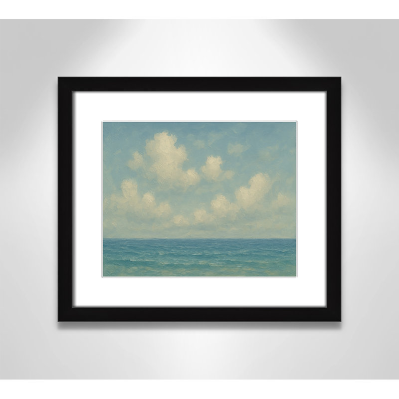 «Drift and Tide Print» par Clara Moyet, exclusivement pour Casa Fine Arts., L 15 po x H 13 po, Imprimé mat, Noir satiné