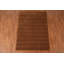 Tapis brun brun à motif tribal Gabbeh
