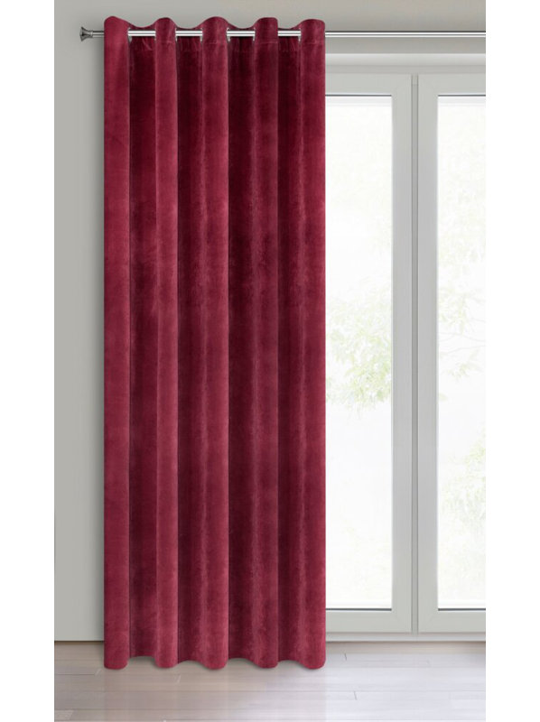 Staunton 100% Polyester Blackout Curtain Single Panel