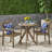 Mystic 2 - Person Wood Patio Dining Set with Round Table-1624844442