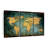 " Grunge World Map Wall Art Multi Piece Canvas Print " 3 - Pieces-84359967