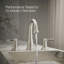 Bellera Widespread Bathroom Sink Faucet, Three-Hole Bathroom Faucet with Clicker Drain, 1.0 GPM-1888310073