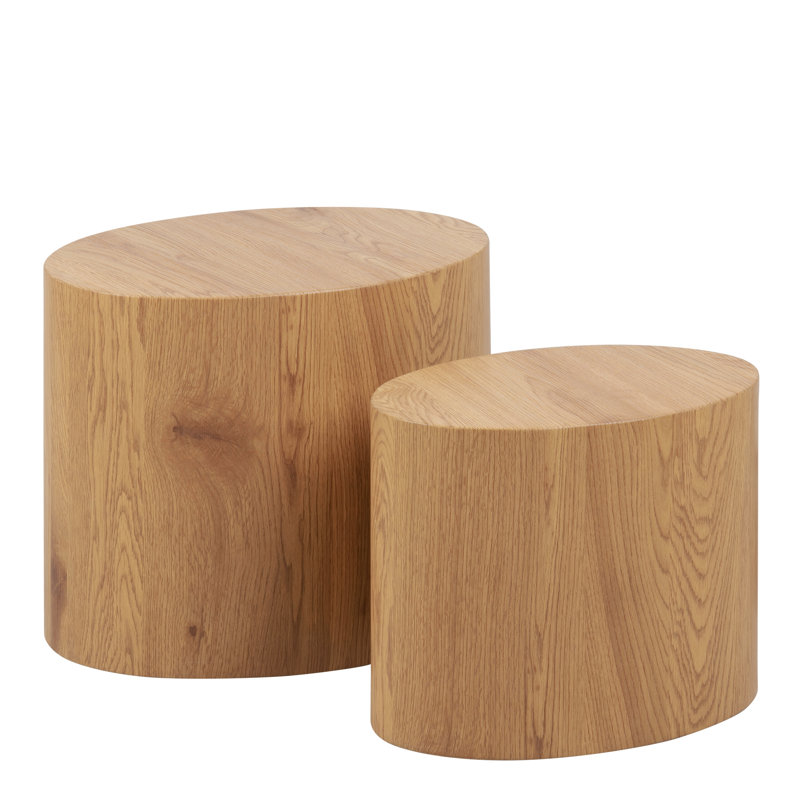 Carilee 2 - Piece Living Room Table Set, Oak