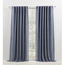 Wayfair Basics® Berwick Linen Blend Semi-Sheer Rod Pocket Curtain Panel