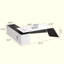Bureau de direction 78,84 "haut de gamme en forme de L blanc créatif-119133763