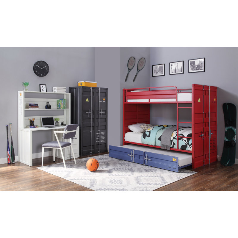 Medau Metal Computer Desk, White