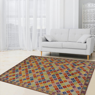 Laudalino Wool Geometric Indoor Rug