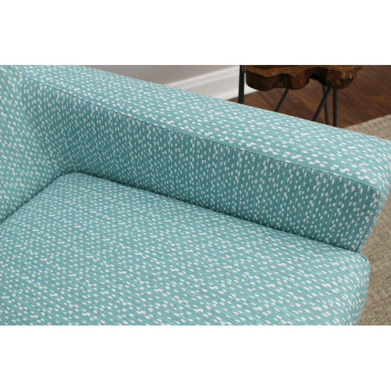 Donham Upholstered Accent Chair, Teal - Light Aqua