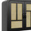 Buffet en rotin avec 4 portes