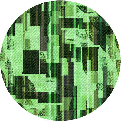 Tapis abstrait vert clair / vert foncé