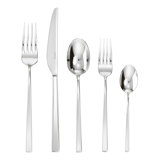 Linea Q 5 - Piece Stainless Steel Flatware Set - Service for 1