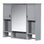 Armoire de rangement moderne pour salle de bain moderne avec miroir de 35 po x 28 po inclus