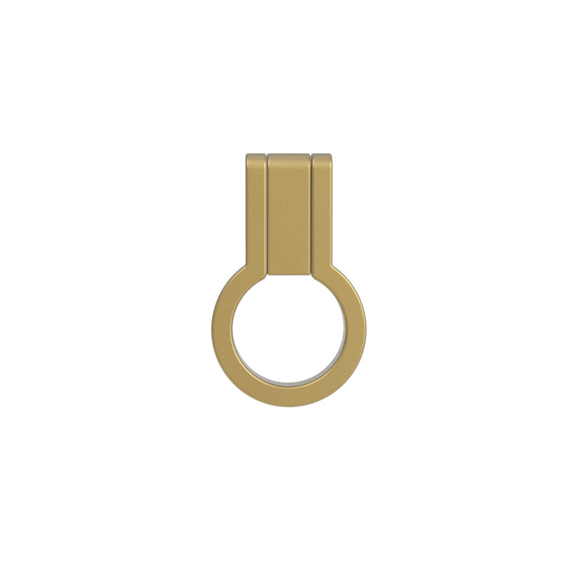 Poignée anneau Anitgue, Bronze champagne