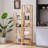 66in Tall Bookshelf 6-Tier Small Narrow Bookcase, Skinny Book Shelf for Small Space, Farmhouse Slim Shelf with Storage, Wood Freestanding Display Thin Bookshelves for Living Room (Natural)-1956160871-1956160872