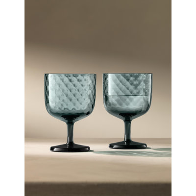 Dapple Handmade Hammered Glass Red Wine Glass