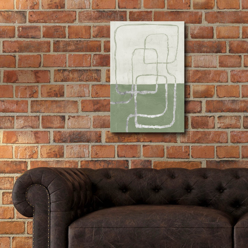 Art mural en verre Epic Art «Toned Contour 3» par Michael Willett, 16 po x 24 po, H 24 po x l 16 po
