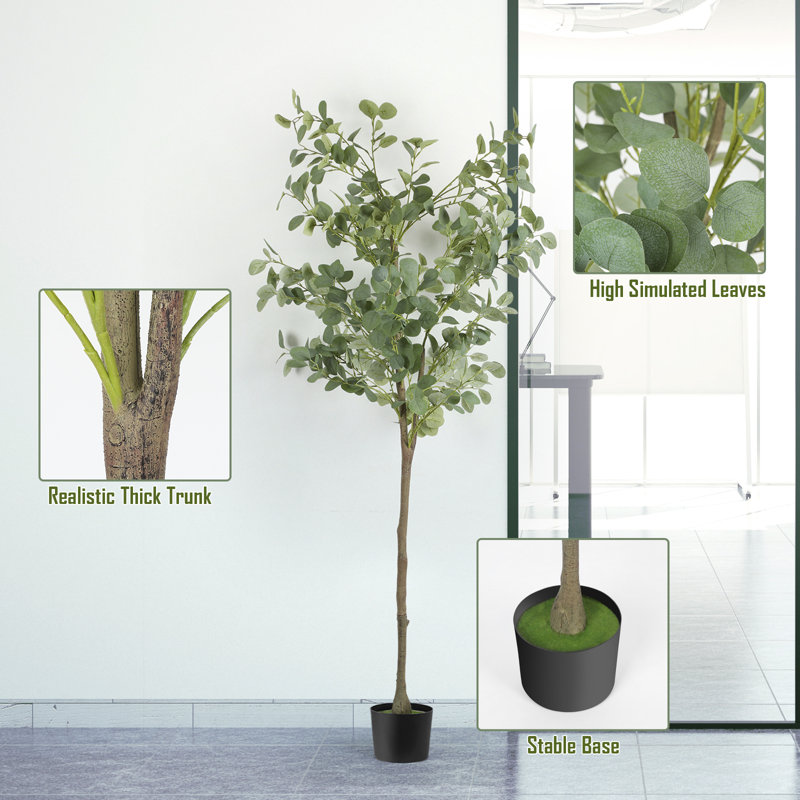 Holzman Faux Pine Tree in Pot, 60" H x 23" W