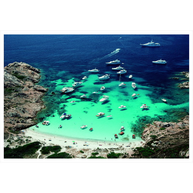 Porto Rotondo Print by Slim Aarons, Unframed, 32.5" H x 48.5" W x 0.1" D