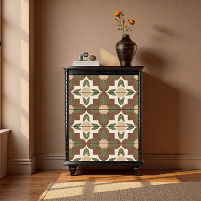 Vintage Pine Wood Storage Cabinet
