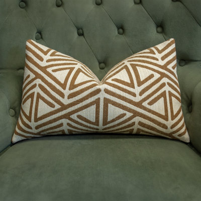 Thomas Collection® Brown and Tan Graphic Geometric Maze Accent Pillow Assorted Sizes