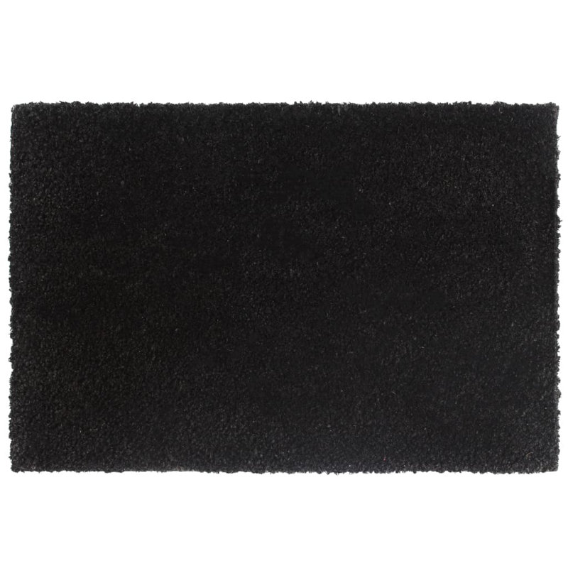 Wicken Non-Slip No Pattern Doormat, Black
