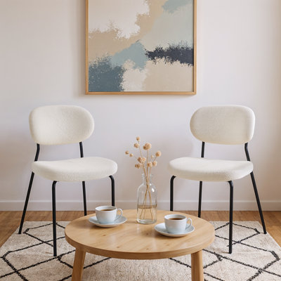 50 cm H Wing Back Side Chair