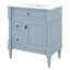 Meuble-lavabo 30 po avec lavabo, meuble-lavabo autoportant avec tiroir rabattable, 2 tiroirs et tablette réglable-408505093