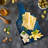 Ambesonne Ocean Tempered Glass Cutting Board Dramatic Nighttime Sky Navy White